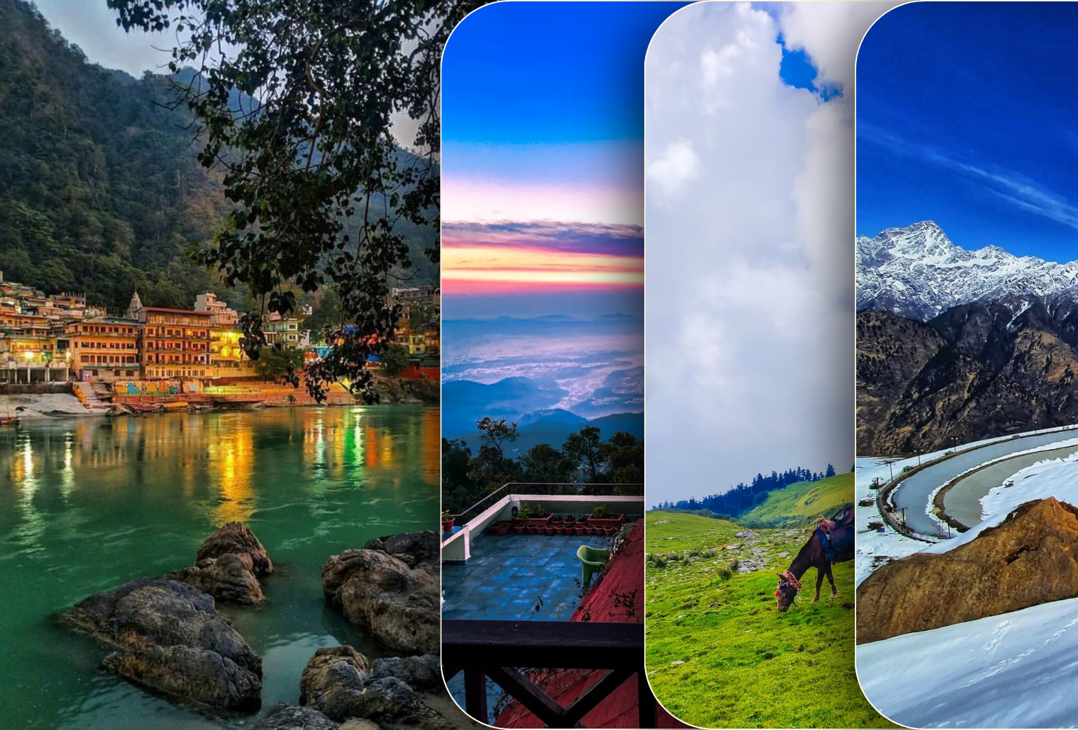 16 Days Exotic Uttarakhand Tour from Delhi – Rishikesh, Mussoorie, Chopta, Auli, Munsiyari, Nainital & Corbett